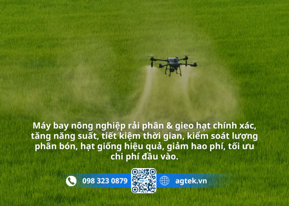 Máy bay nông nghiệp dùng rải phân và gieo hạt