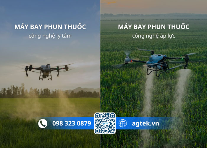 Máy bay xịt thuốc trừ sâu công nghệ ly tâm và áp lực