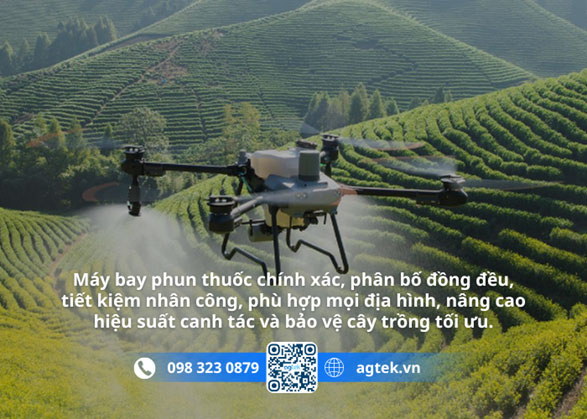 Ứng dụng máy bay nông nghiệp phun thuốc trừ sâu