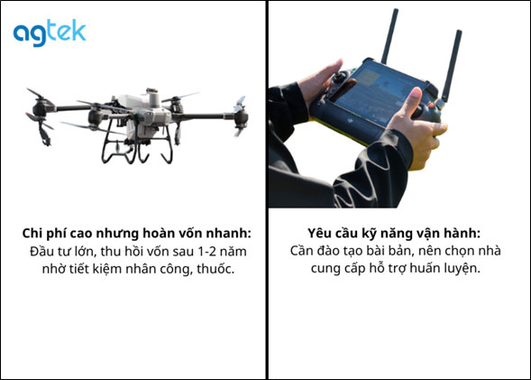 Nhược điểm của máy bay xịt thuốc trừ sâu