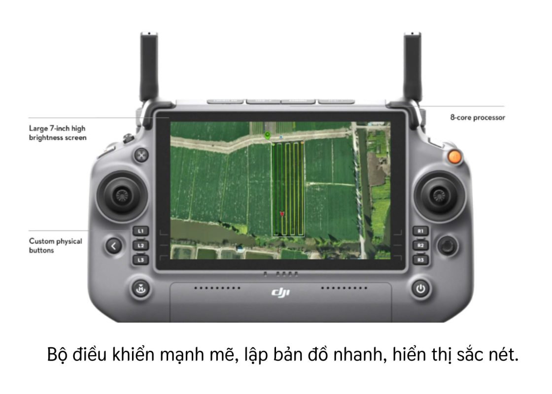 Bộ điều khiển mạnh mẽ, lập bản đồ nhanh, hiển thị sắc nét