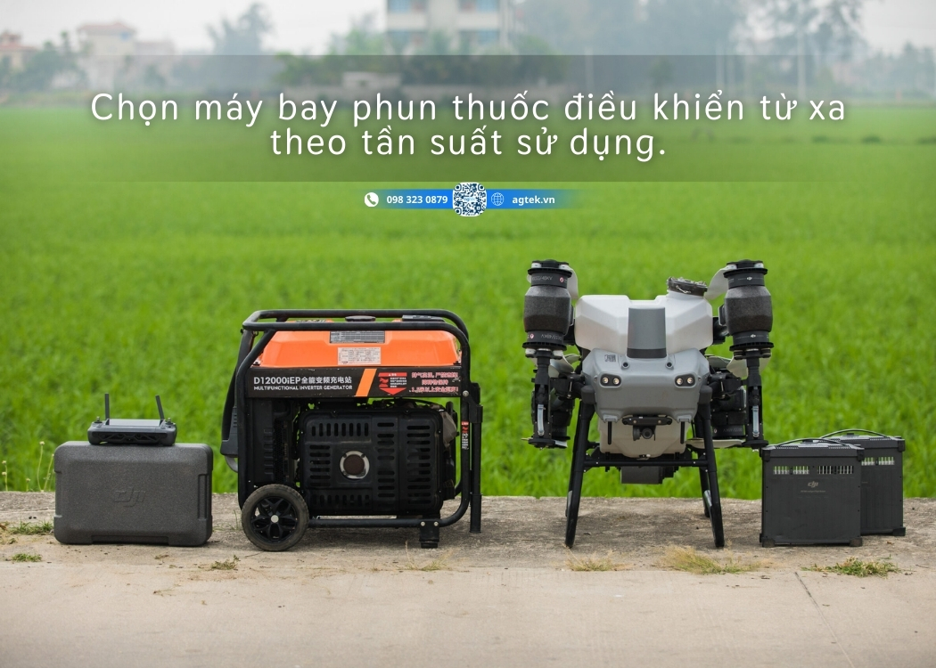 Chọn máy bay phun thuốc điều khiển từ xa theo tần suất sử dụng