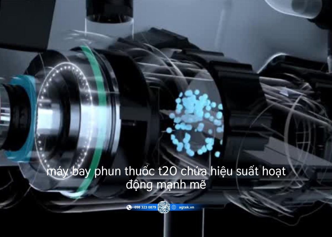 Máy bay phun thuốc T20 chứa hiệu suất hoạt động mạnh mẽ