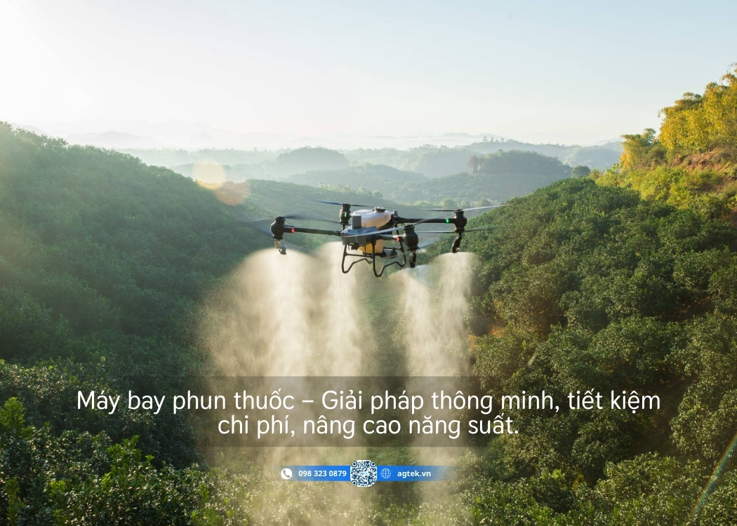 Máy bay phun thuốc là giải pháp thông minh