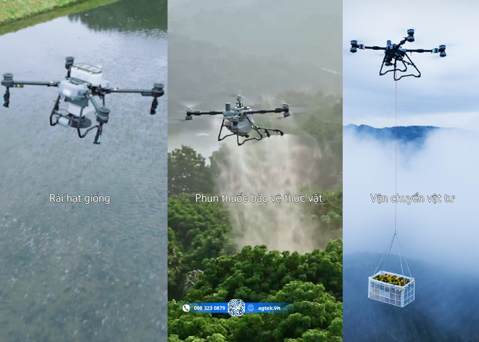 Ứng dụng của máy bay T100 trong nông nghiệp hiện đại