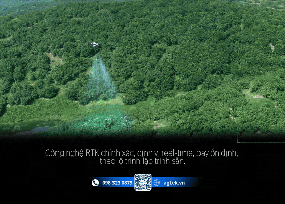 máy bay dji t40 định vị RTK chính xác