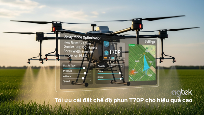 Tối ưu cài đặt chế độ phun T70P cho hiệu quả cao