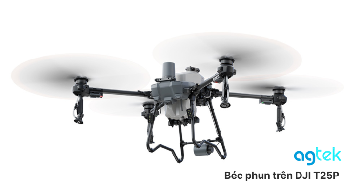 Béc phun trên DJI T25P , HỆ THỐNG 4 VÒI PHUN