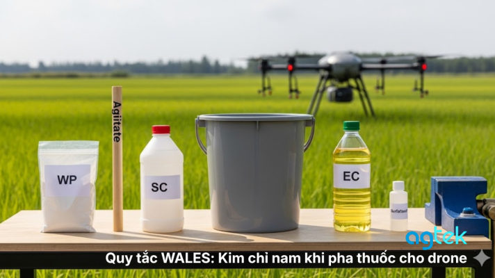 Quy tắc WALES: Kim chỉ nam khi pha thuốc cho drone