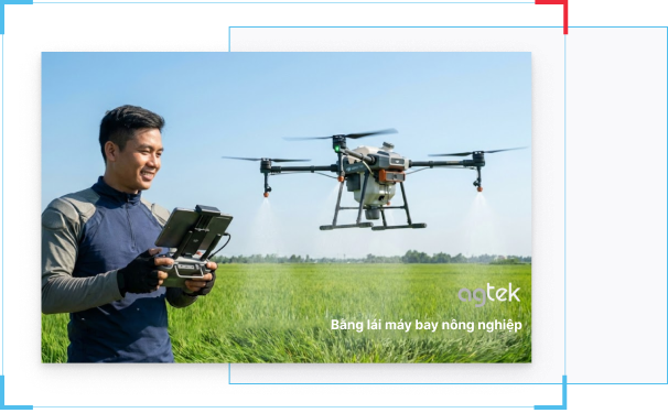Bằng lái máy bay nông nghiệp