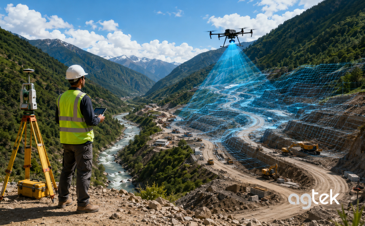 Kỹ thuật viên vận hành drone khảo sát