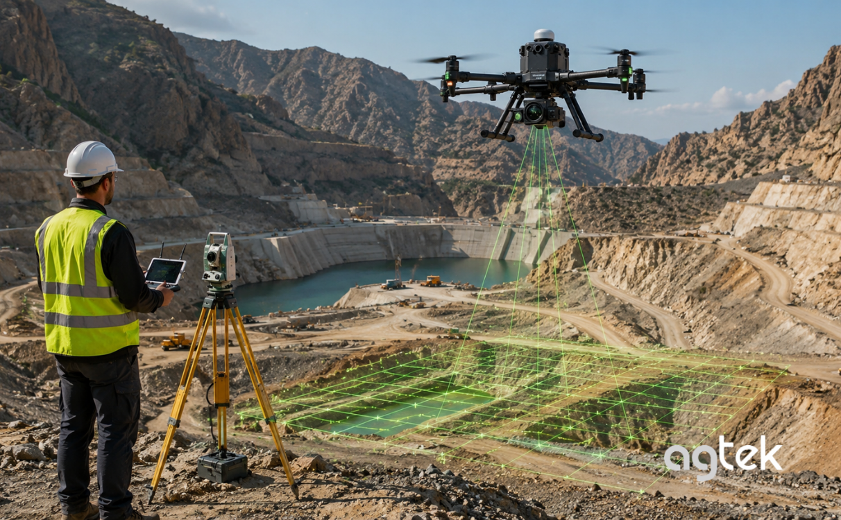 Kỹ thuật viên vận hành flycam RTK chuyên nghiệp