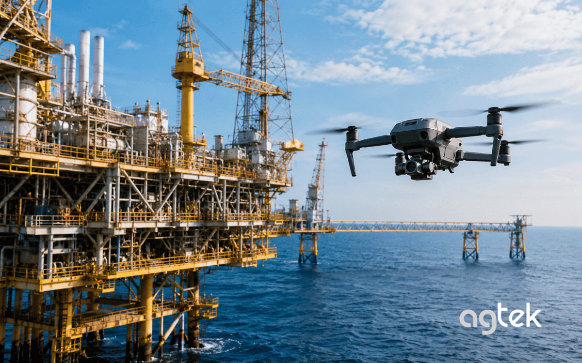 Drone kiểm tra giàn khoan bao quát